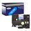 Ruban pour étiquettes laminées générique Brother TZe555 - Texte blanc sur fond bleu - Largeur 24 mm x 8 mètres