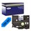 Ruban d'étiquettes laminées générique Brother TZe561 - Texte noir sur fond bleu - Largeur 36 mm x 8 mètres