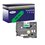 Ruban pour étiquettes laminées générique Brother TZe741 - Texte noir sur fond vert - Largeur 18 mm x 8 mètres