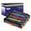 T3AZUR - Lot de 4 Toner générique Canon CRG-718 / CRG 718