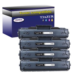 T3AZUR - Lot de 4 Toner compatible Canon EP22 / HP C4092A