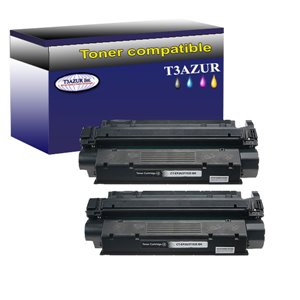 T3AZUR - Lot de 2 Toner Laser compatible Canon EP25 / HP C7115X 