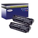 T3AZUR - Lot de 2 Toner générique  Canon EP703 / HP 12A