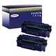 T3AZUR - Lot de 2 Toner générique  Canon EP708H / HP 49X