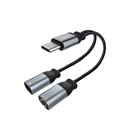 XO adaptateurr audio NBR160B USB-C to mini-jack (3,5mm) - USB-C Noir