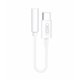 XO adaptateur audio NB161 USB-C vers  mini-jack (3,5mm) Blanc