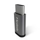 Mcdodo Adaptateur microUSB (port) vers  USB-C argent OT-2152