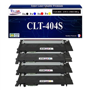 Lot de 4 Toners compatibles Samsung Xpress CLT-404S Lot de 4 Toners compatibles Samsung Xpress CLT-404S