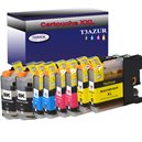 Lot de 4 cartouches compatibles pour Brother LC123 / LC 123 XL