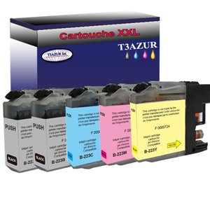 Lot de 5 Cartouche compatible Brother DCP-J4120DW, LC223 XL