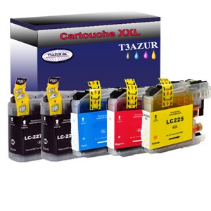LC227/LC225XL- Lot de 5 Cartouches compatibles pour Brother LC227 / LC225  XL