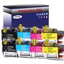 T3AZUR - Lot de 5 Cartouches compatibles Brother LC3219 XL (avec puce)