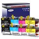 T3AZUR - Lot de 5 Cartouches compatibles Brother LC3219 XL (avec puce)
