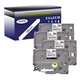 4x Rubans d'étiquettes laminées générique Brother TZe211 - Texte noir sur fond blanc - Largeur 6 mm x 8 mètres