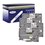 4x Rubans d'étiquettes laminées générique Brother TZe211 - Texte noir sur fond blanc - Largeur 6 mm x 8 mètres