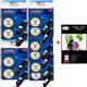 PGI550/CLI551- Lot de 10 Cartouches compatibles Canon PGI-550 / CLI-551 XL + Pack de 20 papiers photos A6 Brillant 230gr 
