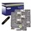 4 x Rubans d'étiquettes laminées générique Brother TZe334 - Texte doré sur fond noir - Largeur 12 mm x 8 mètres