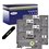 4 x Rubans pour étiquettes laminées générique Brother TZe335 - Texte blanc sur fond noir - Largeur 12 mm x 8 mètres