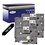4 x Rubans pour étiquettes laminées générique Brother TZe345 - Texte blanc sur fond noir - Largeur 18 mm x 8 mètres