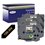 4 x Rubans d'étiquettes laminées générique Brother TZe354 - Texte doré sur fond noir - Largeur 24 mm x 8 mètres