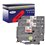 4 x Rubans d'étiquettes laminées générique Brother TZe441 - Texte noir sur fond rouge - Largeur 18 mm x 8 mètres