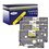 4 x Rubans pour étiquettes laminées générique Brother TZe621 - Texte noir sur fond jaune - Largeur 9 mm x 8 mètres