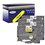 4 x Rubans d'étiquettes laminées générique Brother TZe631 - Texte noir sur fond jaune - Largeur 12 mm x 8 mètres