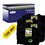 4 x Rubans pour étiquettes laminées générique Brother TZe661 - Texte noir sur fond jaune - Largeur 36 mm x 8 mètres