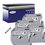 4 x Rubans d'étiquettes laminées générique Brother Brother MK221BZ - Texte noir sur fond blanc - Largeur 12 mm x 8 mètres