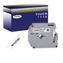 Ruban d'étiquettes laminées générique Brother Brother MK221BZ - Texte noir sur fond blanc - Largeur 12 mm x 8 mètres