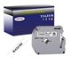Ruban d'étiquettes laminées générique Brother Brother MK221BZ - Texte noir sur fond blanc - Largeur 12 mm x 8 mètres