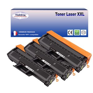 T3AZUR  - Lot de 3 Toner générique Samsung  MLT-D111L/MLT-D111S (SU799A/SU810A) 