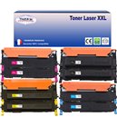 T3AZUR - Lot de 8 Toners génériques Samsung CLP310/ CLP315/ CLP320/ CLP325