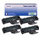 T3AZUR - Lot de 4 Toner générique  Samsung ML-1640, MLT-D1082S