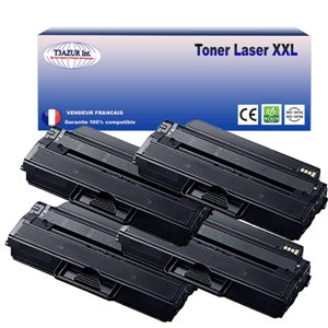 T3AZUR- Lot de 4  Toners génériques Samsung MLT-D115L