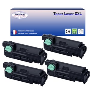T3AZUR- Lot de 4 Toners génériques Samsung MLT-D303E