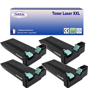 T3AZUR - Lot de 4 Toners génériques Samsung SCX6555N/ SCX6545N (SCX-D6555A)