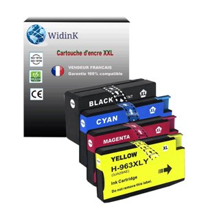 4 Cartouches compatibles avec HP 963XL pour HP OfficeJet Pro 9022, 9022e 4 Cartouches compatibles avec HP 963XL pour HP OfficeJet Pro 9022, 9022e