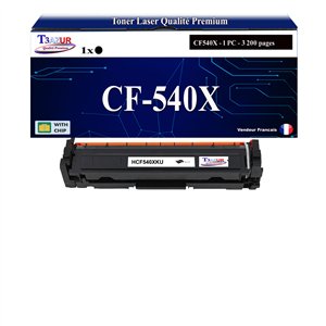 T3AZUR - Toner générique HP CF540A (203A) Noir