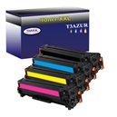 Lot de 4 Toners Lasers compatibles pour imprimante HP Color LaserJet Pro MFP M280nw - T3AZUR