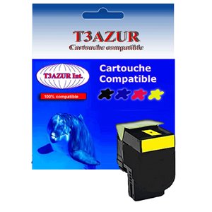 71B2HY0- Toner Laser générique pour Lexmark CS417/ CX417/ CS517/ CX517 Jaune