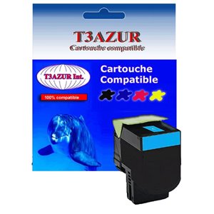 71B2HC0- Toner Laser générique pour Lexmark CS417/ CX417/ CS517/ CX517 Cyan