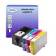 T3AZUR - Lot de 4 Cartouches compatibles pour HP 920XL 