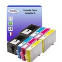 T3AZUR - Lot de 8 Cartouches compatibles pour HP 920XL 