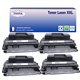 T3AZUR - Lot de 4 Toners compatibles avec HP CF281A (81A) Noir 