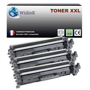 3 Toners compatible avec HP LaserJet Pro M 102a, M 102w, CF217A (17A) Noir 