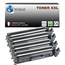 T3AZUR - Lot de 4 Toners génériques HP CF217A (17A) Noir 