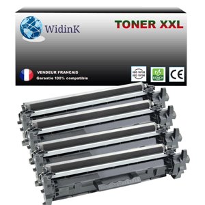 4 Toners compatible avec HP LaserJet Pro M 102a, M 102w, CF217A (17A) Noir 