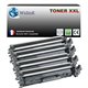 T3AZUR - Lot de 4 Toners génériques HP CF217A (17A) Noir 