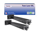 T3AZUR - Lot de 2  Toners génériques  HP CF256A (56A)  Noir 